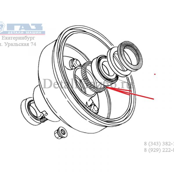 Ротор АБС Соболь зад. (ООО "НИЖЕГОРОДСКИЕ МОТОРЫ"  ГАЗ Оригинал) /2217-3862052/