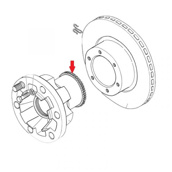 Ротор АБС ГАЗель перед. (ООО "НИЖЕГОРОДСКИЕ МОТОРЫ" ГАЗ Оригинал) /3302-3862051/
