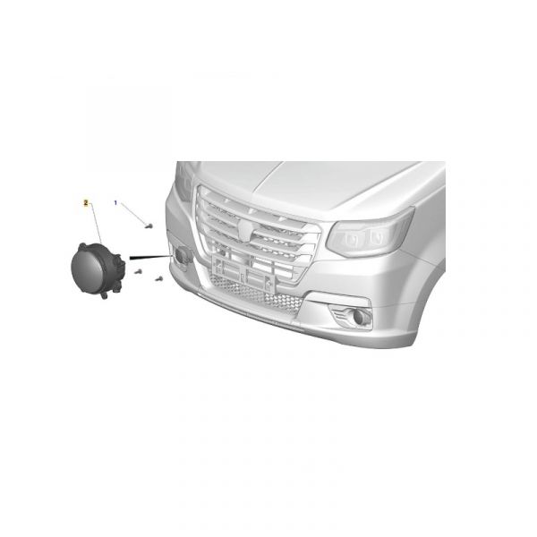 Фара прот.туманная ГАЗель NN (светодиодная) (Руденск  ГАЗ Оригинал) /А31R33.3743010/