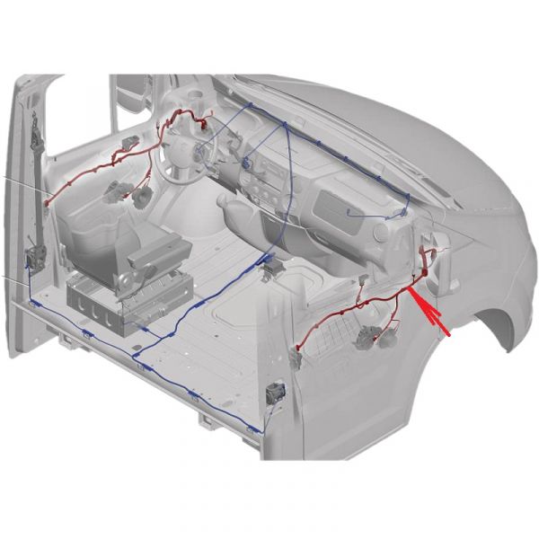 Автопроводка жгут двери ГАЗель NEXT правый (с эл.приводом) (ООО "Автокомплект" ГАЗ Оригинал) /А21R23.3770806-16/