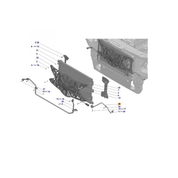 Трубопровод кондиционера отводящий ГАЗель NEXT (Дувон Рус  ГАЗ Оригинал) /А21R22.8131340/