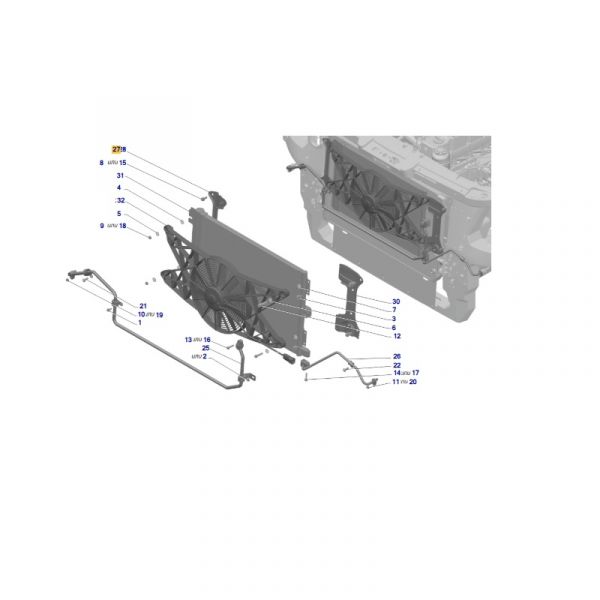 Кронштейн радиатора кондиционера ГАЗель NEXT правый (ПАО "ГАЗ") /A21R22-8112110/