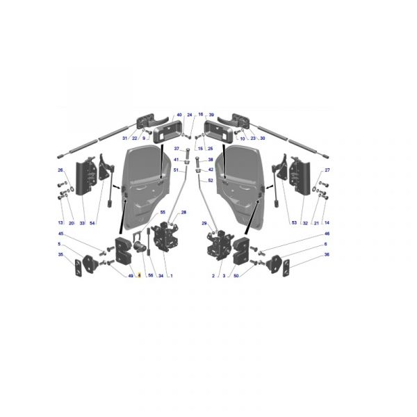 Зап. мех. замка Волга-31105, ГАЗель лев. н/о (ООО "ДААЗ" ГАЗ Оригинал) /2170-6105015/