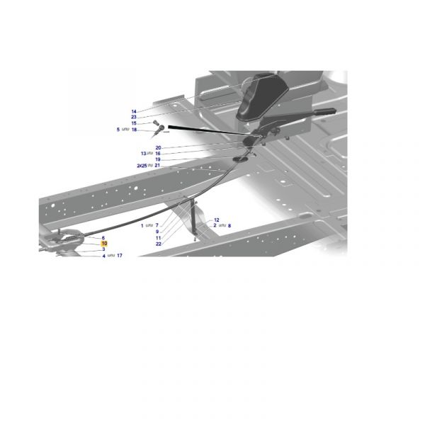 Уравнитель троса ручного тормоза ГАЗ-3307,3302 (ПАО "ГАЗ" Оригинал) /33078-3508104/