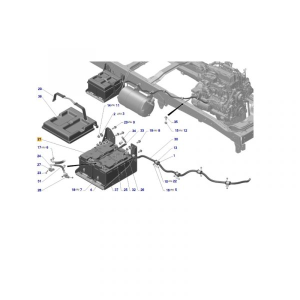 АКБ ГАЗон 100 А/ч, А, о/п (ООО "Зубр Энерджи"  ГАЗ Оригинал) /33104.3703010-01/