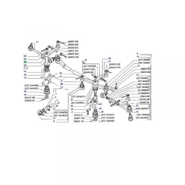 Рычаг маятника ГАЗ-2217 Соболь правый (ПАО "ГАЗ" Оригинал) /2217-3414084/