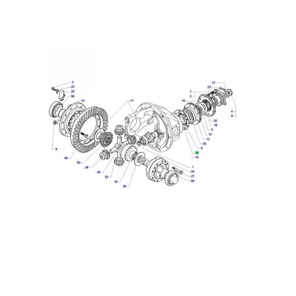 Прокладка регулировочная редуктора Валдай, ГАЗон NEXT (ПАО "ГАЗ" Оригинал) /33104-2402047/