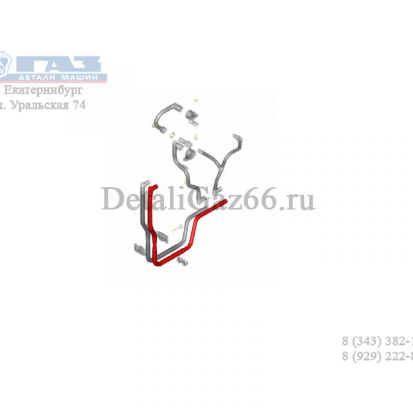 Трубка топливная подводящая от фильтра к ТНВД ЯМЗ-53445 (ПАО "Автодизель" (ЯМЗ)) /53465.1104426-01/