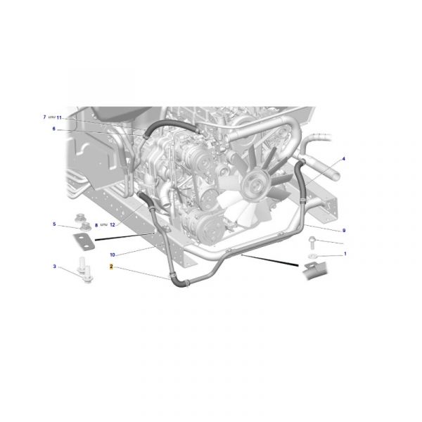 Шланг отоптеля Валдай (угловой, диаметр 20 мм) (Рабэкс Трэйд  ГАЗ Оригинал) /31104-8120030/