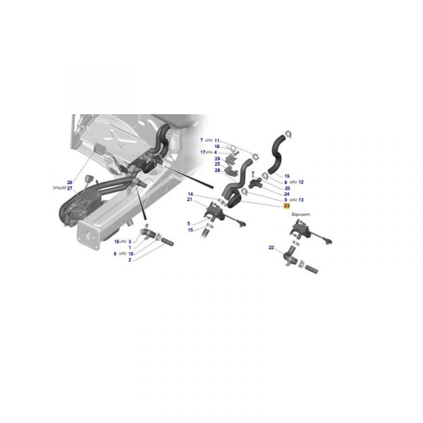 Шланг отопителя (Волгопромтранс  ГАЗ Оригинал) /А31R33-8120042/