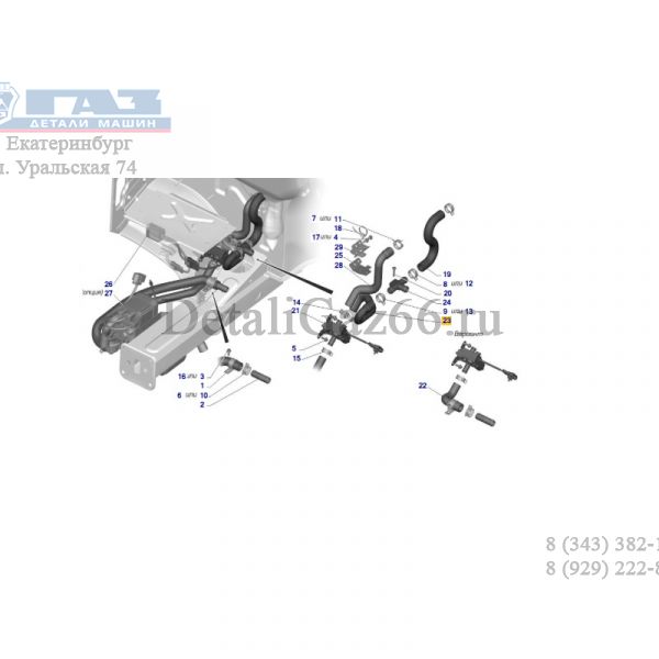 Шланг отопителя (Волгопромтранс  ГАЗ Оригинал) /А31R33-8120042/