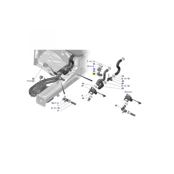 Шланг отопителя (Волгопромтранс  ГАЗ Оригинал) /А31R33-8120080/