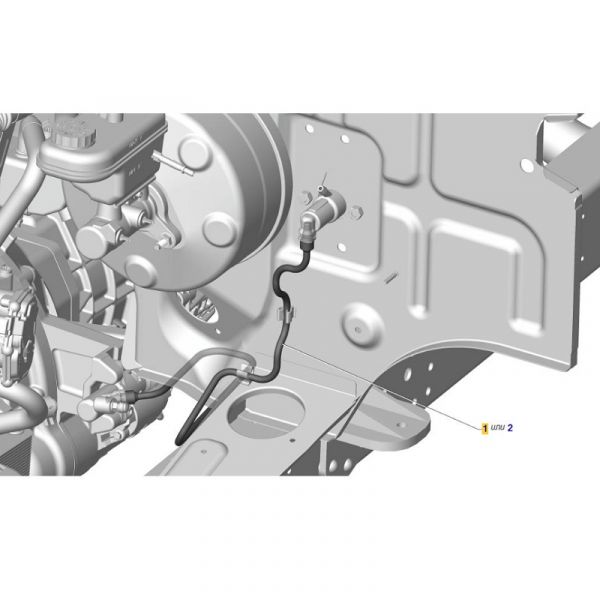 Трубка сцепления ГАЗель NEXT дв. серии "G" (ТИСКОН  ГАЗ Оригинал) /А22R22.1602580-01/