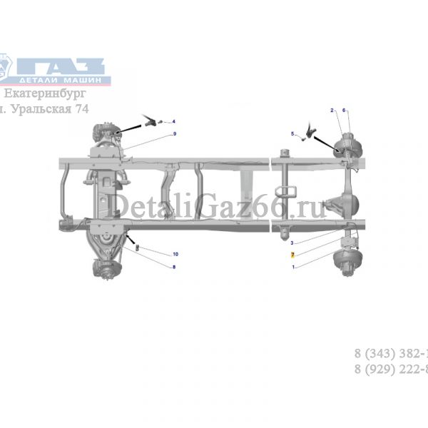 Датчик АБС ГАЗель, Соболь задний левый (SORL ГАЗ Оригинал) /A65R32.3862119/