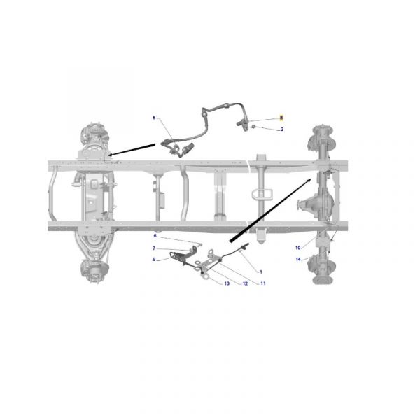 Датчик АБС ГАЗель NEXT передний (SORL ГАЗ Оригинал) /A65R32.3862110/