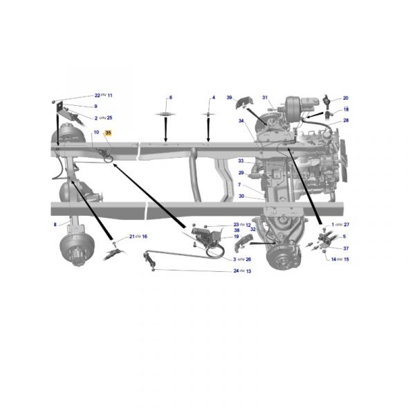 Трубка от соединительной муфты к регулятору давления ГАЗель NEXT (НПО "Автопромагрегат"_г. Нижний_Новгород  ГАЗ) /А21R23-3506071/