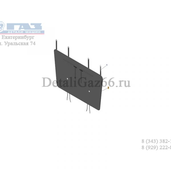 Утеплитель радиатора ГАЗель NN (ООО "Искра-2000" г. Иваново ГАЗ Оригинал) /А22R22-3914080/