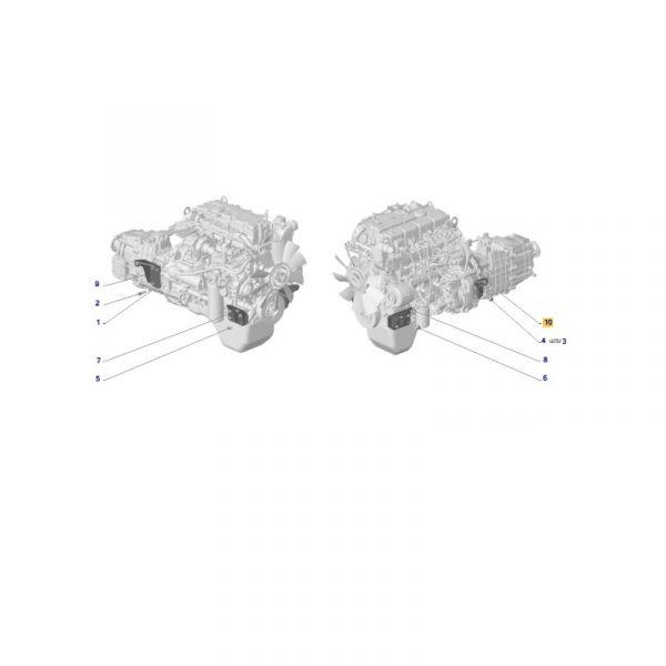 Кронштейн крепл. двигателя ГАЗон NEXT дв. ЯМЗ-534 задн. лев. (ООО "Автомобильный завод "ГАЗ") /C41RB3-1001091/