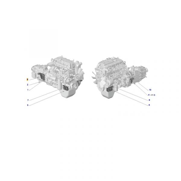 Кронштейн крепл. двигателя ГАЗон NEXT дв. ЯМЗ-534 задн. прав. (ООО "Автомобильный завод "ГАЗ") /C41RB3-1001090/