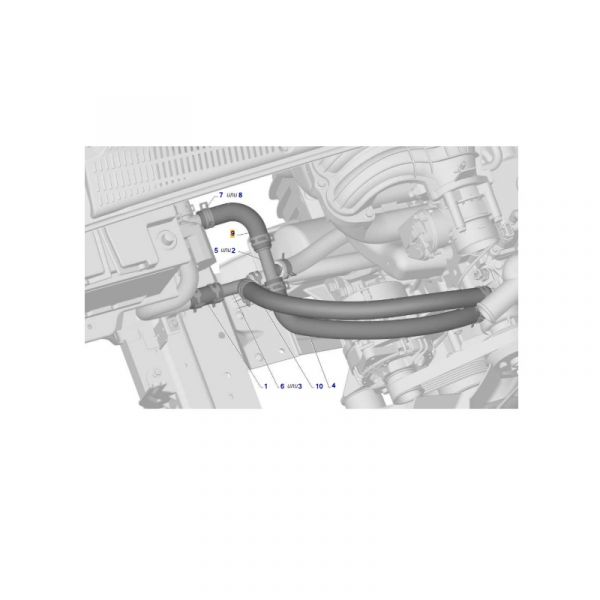 Шланг отопителя подводящий диаметр 20 мм (Волгопромтранс  ГАЗ Оригинал) /3302-8120032-50/