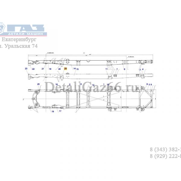 Кронштейн рессоры передней ГАЗон NEXT задний левый (ПАО "ГАЗ" Оригинал) /С41R11-2902535/