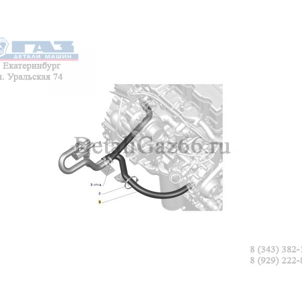 Шланг отопителя (ОАО "Балаковорезинотехника"  ГАЗ Оригинал) /С41R13-8120044/