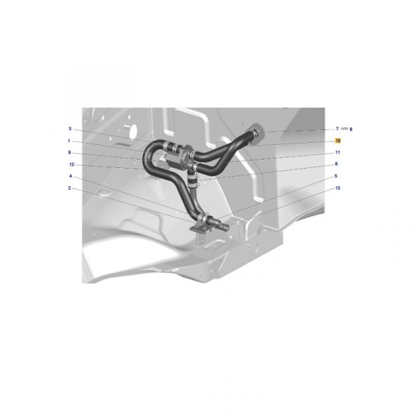 Шланг отопителя (Волгопромтранс  ГАЗ Оригинал) /С41R11-8120036/