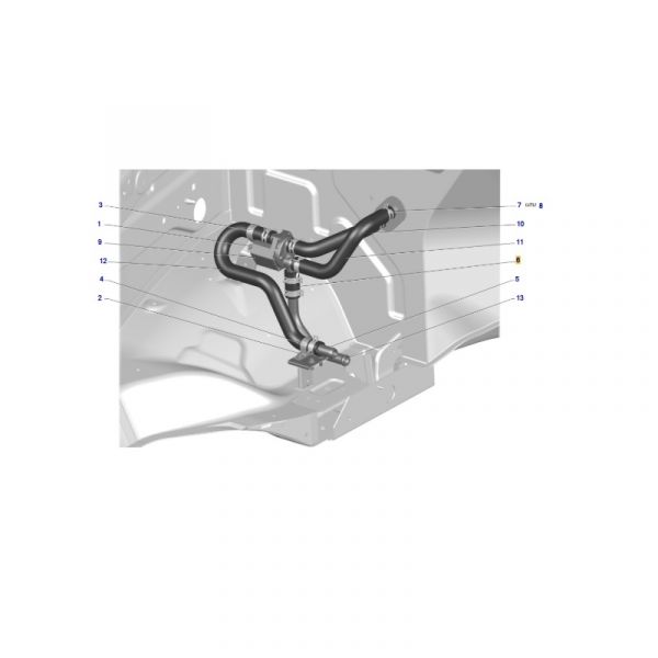 Шланг отопителя (Рабэкс Трэйд  ГАЗ Оригнал) /3310-8120034/