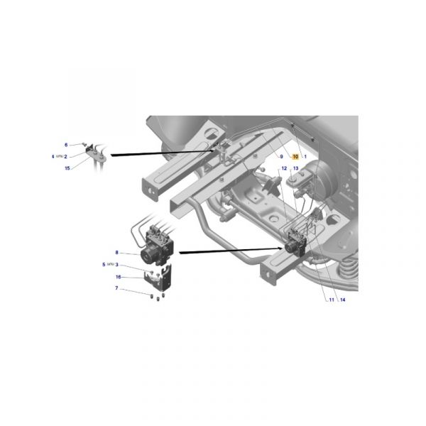 Трубка от гидроагрегата к шлангу переднего правого контура ГАЗель NEXT (ООО "НПО "Автопромагрегат"  ГАЗ Оригинал) /А21R23-3506023/
