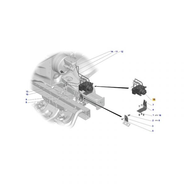 Гидроагрегат АБС ГАЗель NEXT (SORL ГАЗ Оригинал) /А65R32.3538020-01/