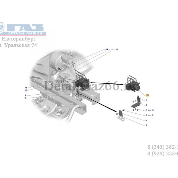 Гидроагрегат АБС ГАЗель NEXT (SORL ГАЗ Оригинал) /А65R32.3538020-01/