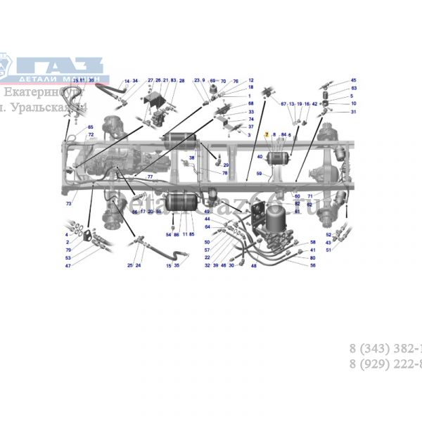 Хомут крепления вакуумного баллона () /3307-3513072/
