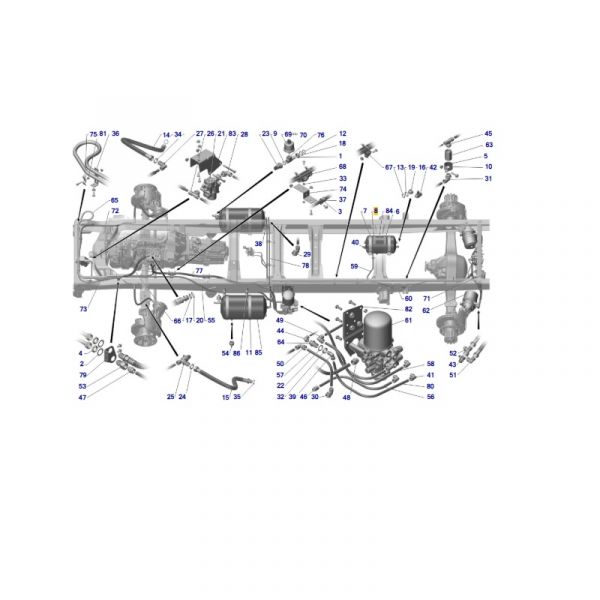 Кронштейн крепления вакуумного баллона передний ГАЗон NEXT (ПАО "ГАЗ" Оригинал) /3307-3513082/