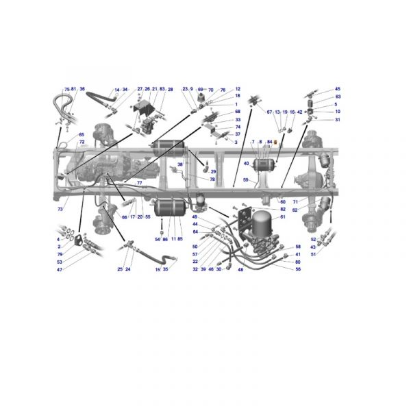 Кронштейн крепления вакуумного баллона ГАЗон NEXT (ПАО "ГАЗ" Оригинал) /3307-3513070-10/
