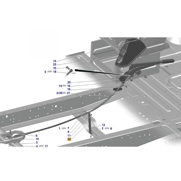 Опора оболочки троса ГАЗель NEXT (ПАО "ГАЗ" Оригинал) /А21R23-3508188/