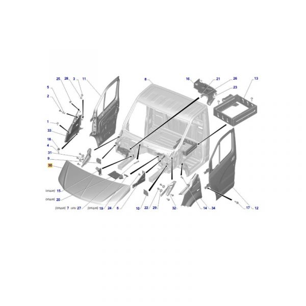 Капот ГАЗель NEXT NN (ПАО "ГАЗ" Оригинал) /А64R52-8402012/