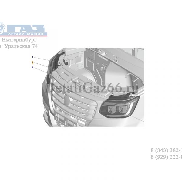 Фара ГАЗель NEXT NN прав. (ООО "Руденск" ГАЗ Оригинал) /А31R33.3711014/