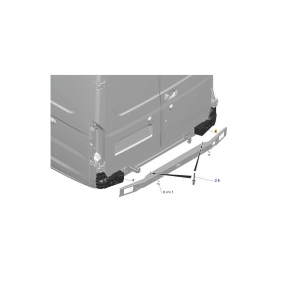 Вкладыш заднего бампера правый ГАЗель NEXT ЦМФ (КНАУФ ПЕНОПЛАСТ, Колпино  ГАЗ Оригинал) /А31R23-2804242/