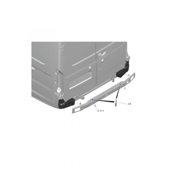 Вкладыш заднего бампера левый ГАЗель NEXT ЦМФ (КНАУФ ПЕНОПЛАСТ, Колпино  ГАЗ Оригинал) /А31R23-2804243/