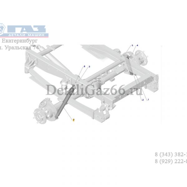 Амортизатор Соболь NN 4WD задний (Faravari&Sakht Co ГАЗ Оригинал) /А32А12.2915004/