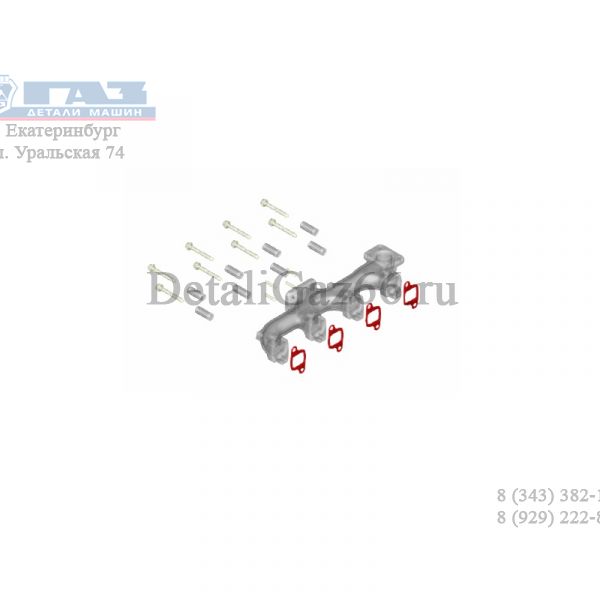 Прокладка коллектора выпуск. дв. ЯМЗ-5344 (ПАО "Автодизель" (ЯМЗ) ГАЗ Оригинал) /5340.1008027-03/