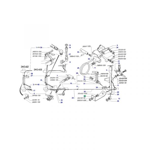 Кронштейн тормозного шланга ГАЗель (ПАО "ГАЗ" Оригинал) /3302-3506049/