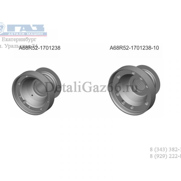 Фланец втор. вала КПП Соболь NN 4WD (ООО "НИЖЕГОРОДСКИЕ МОТОРЫ"  ГАЗ Оригинал) /А68R52-1701238-10/