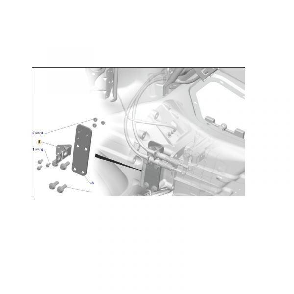 Кронштейн тросов переключения передач ГАЗон NEXT (ООО "Автомобильный завод "ГАЗ") /С40R13-1702110/