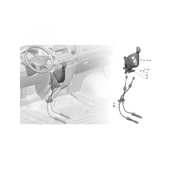 Трос переключения передач КПП ГАЗель NEXT н/о (к-т 2шт.) (ООО "Хай-лекс рус" ГАЗ Оригинал) /А31R32.1703016-11/