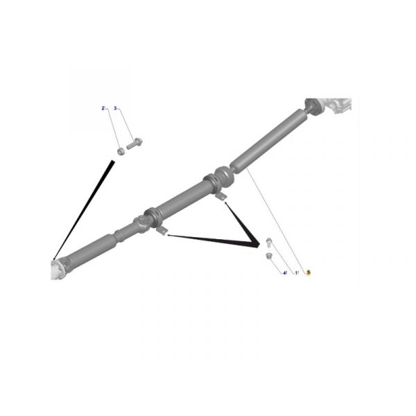Вал карданный ГАЗель NEXT А68R52 (KAIZHIZE Industry Ltd ГАЗ Оригинал) /А68R52.2200010-20/