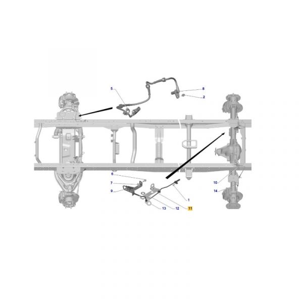 Датчик АБС Соболь NN задний (ООО "Автомобильный завод "ГАЗ") /А31S12-3862120/