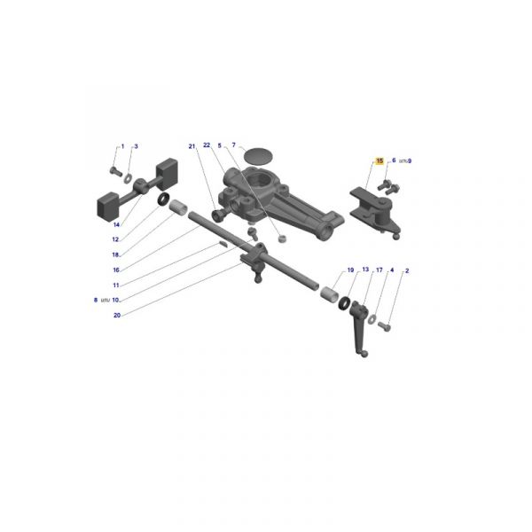 Рычаг выборки с опорой дистанционной крышки КПП ГАЗон NEXT (ООО "НИЖЕГОРОДСКИЕ МОТОРЫ"  ГАЗ Оригинал) /С40R13-1702152-01/