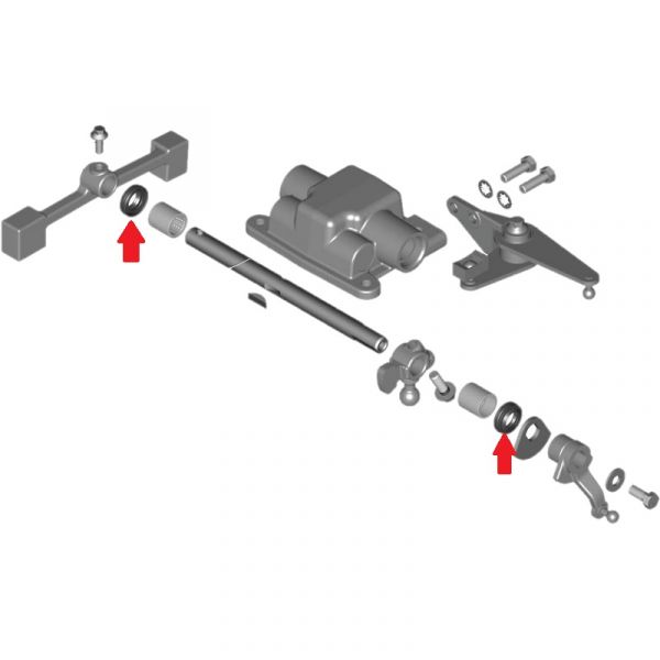 Манжета 15х25,3х6,5х8,5 крышки КПП ГАЗон NEXT (ООО "ГОММА ЛАЙН" ГАЗ Оригинал) /С40R13.1702139-02/