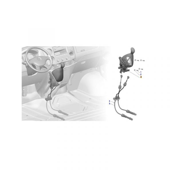 Рычаг КПП ГАЗель NEXT (дистанц. перекл.) (КОРА, г. Набережные Челны ГАЗ Оригина) /А31R32.1703010-10/